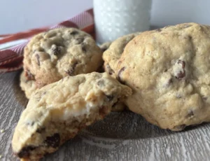 Decadent Chocolate Chip Cookies With Cream Cheese