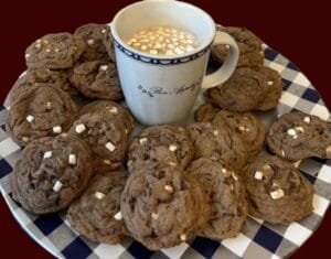 Hot Chocolate Cookies with Marshmallow Bits